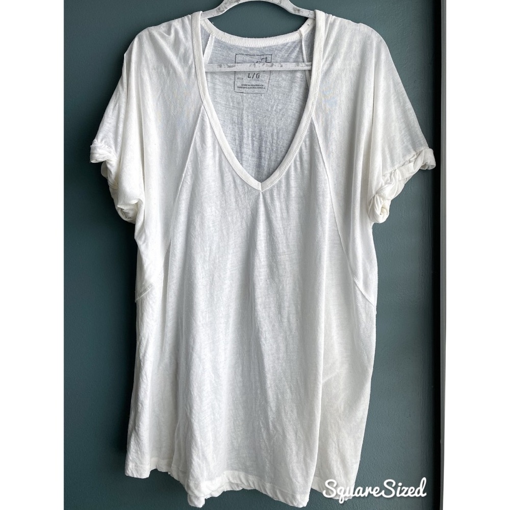 Size L Free People v neck t shirt